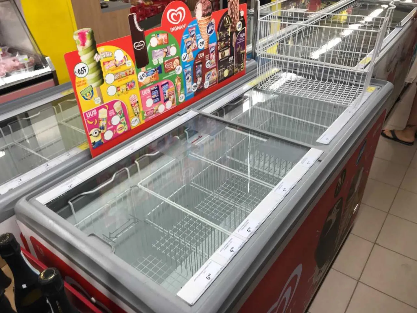 Jäätiselett Võsu poes.