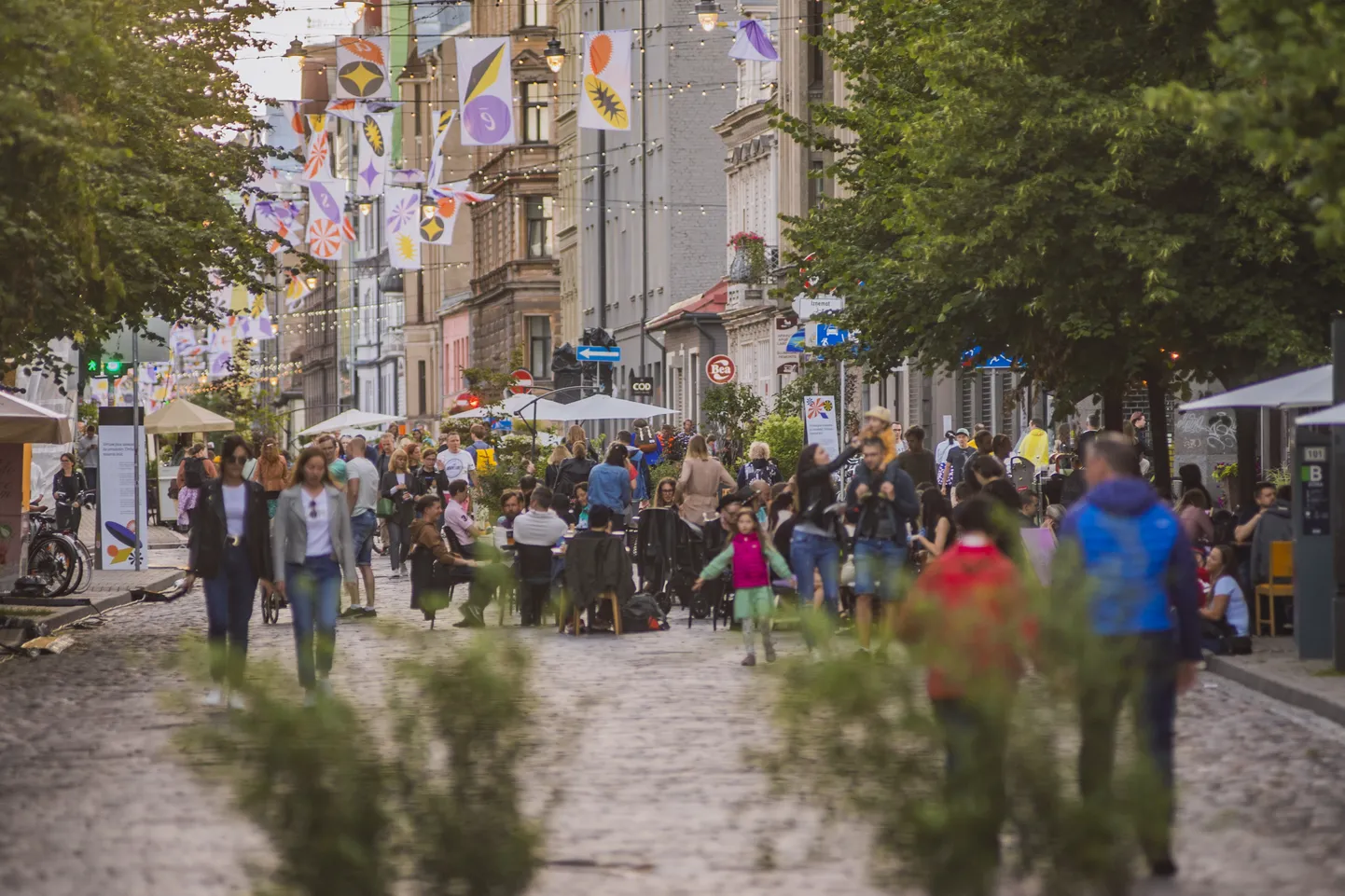 Foto: Laiska pievakare Tērbatas ielā