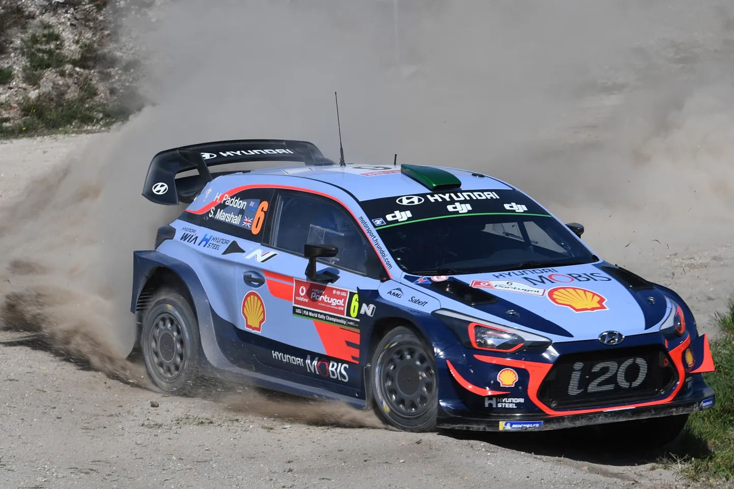 Hayden Paddon 2018. aastal Hyundai i20 WRC roolis.