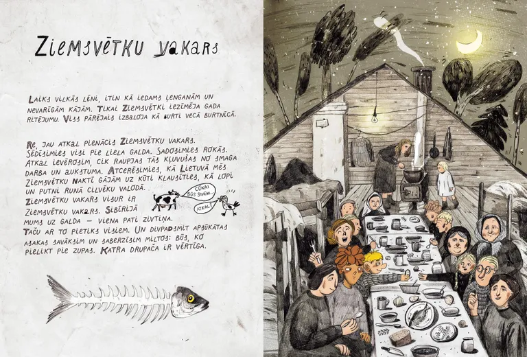 Grāmatas "Sibīrijas haiku" iekšskats.