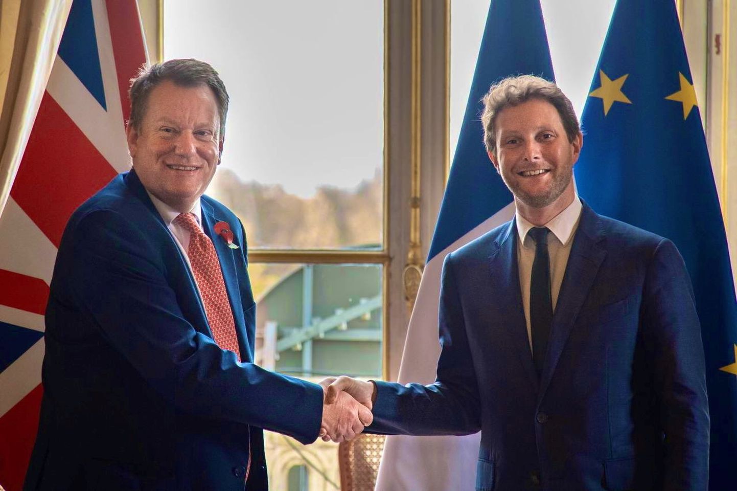 Briti Brexiti-minister David Frost ja Prantsuse Euroopa asjade minister Clement Beaune.