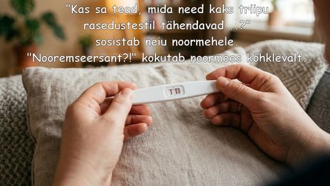 Kaks triipu rasedustestil