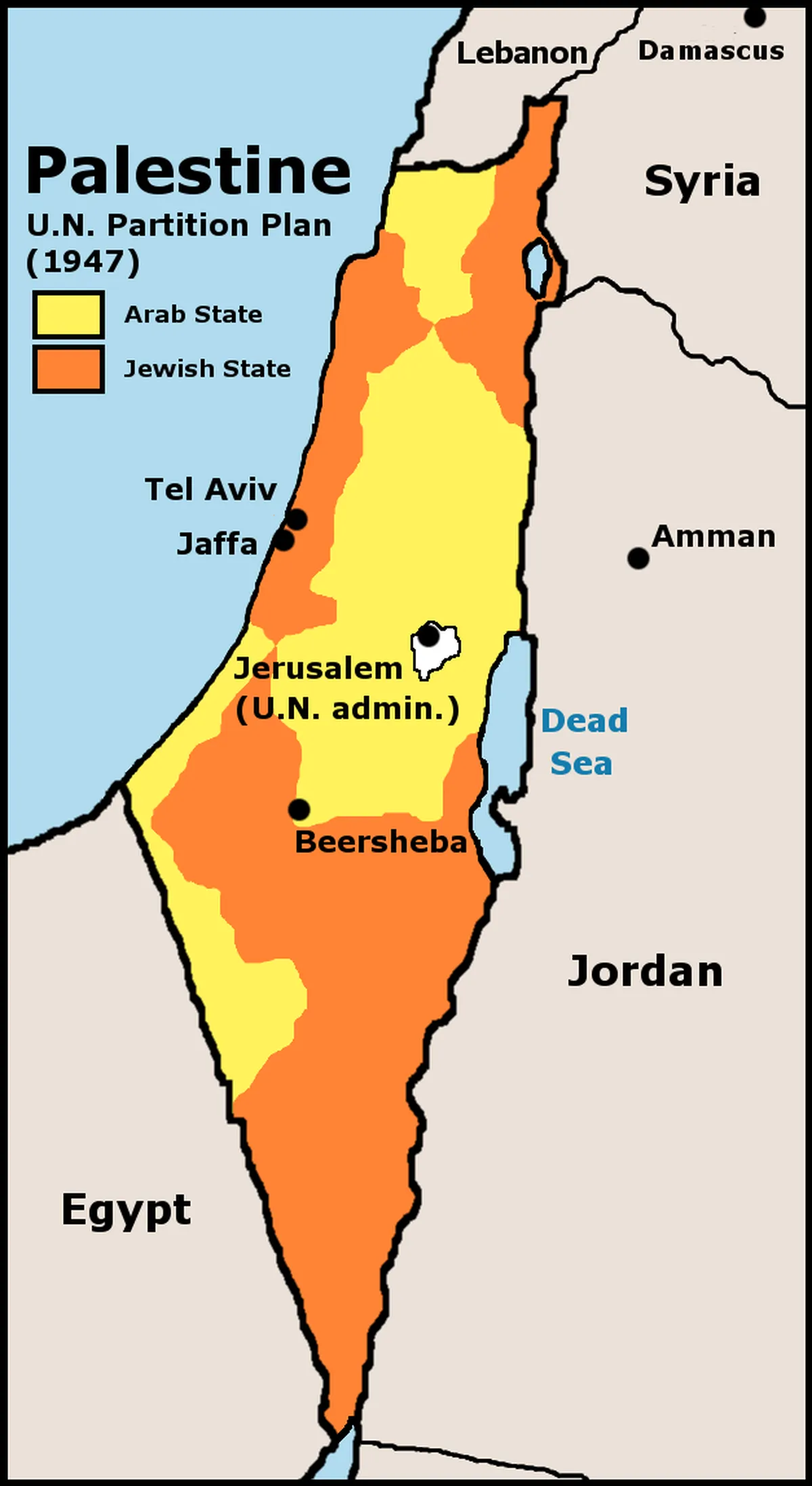 ÜRO 1947. aasta plaan Palestiina territooriumi jagamiseks