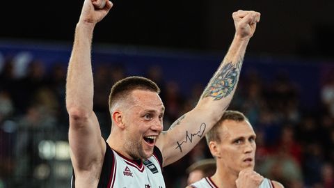 Latvijas 3x3 basketbolisti Pasaules kausā sasniedz finālu