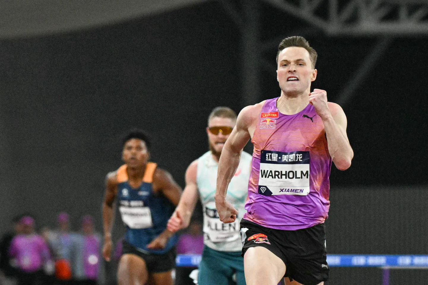 Karsten Warholm Xiameni Teemantliiga avaetapil.