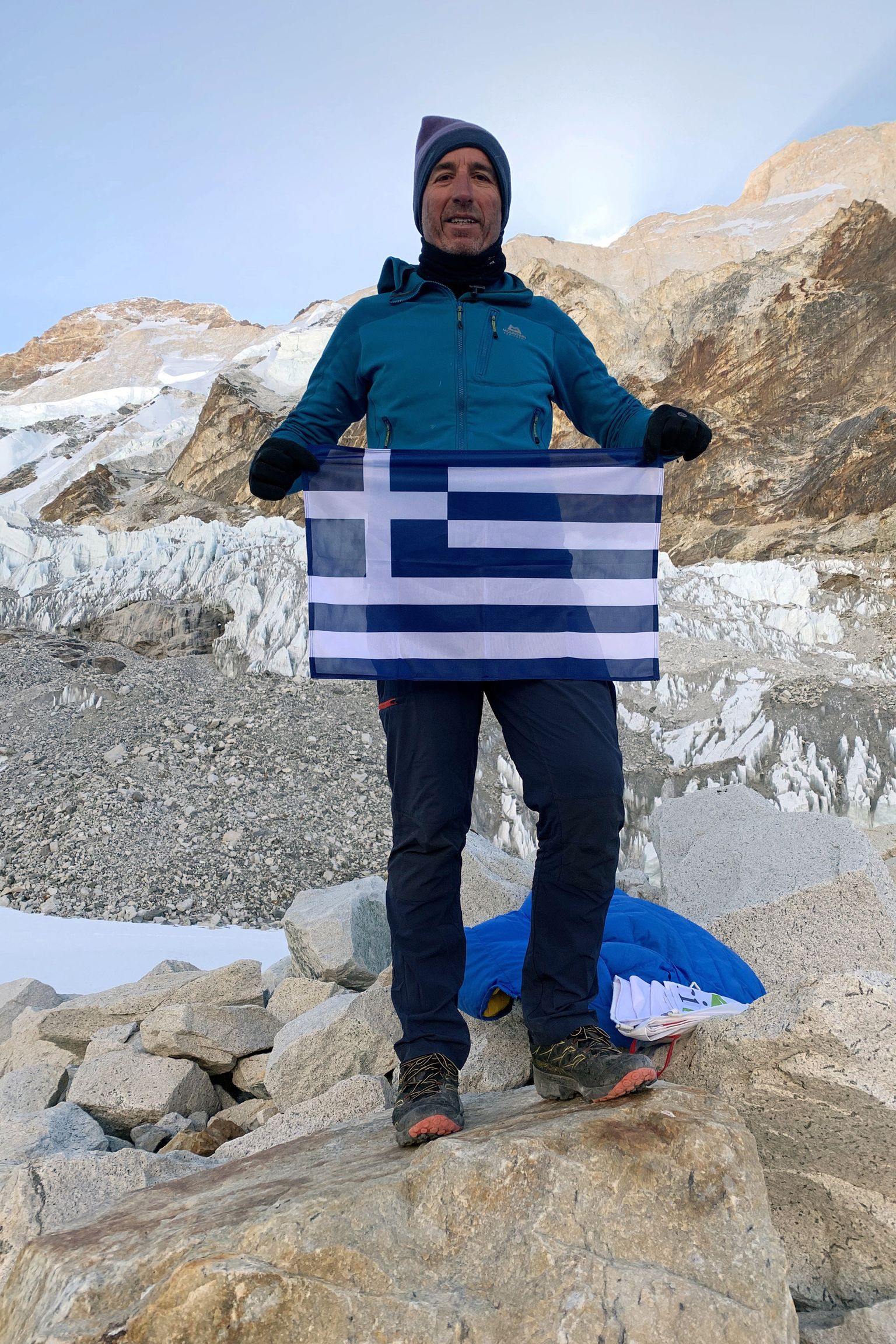 Kreeka mägironija Antonis Sykaris dateerimata fotol. Sykaris kaotas 12. aprillil elu, kui laskus Himaalajas 8167-meetriselt Dhaulagiri mäelt