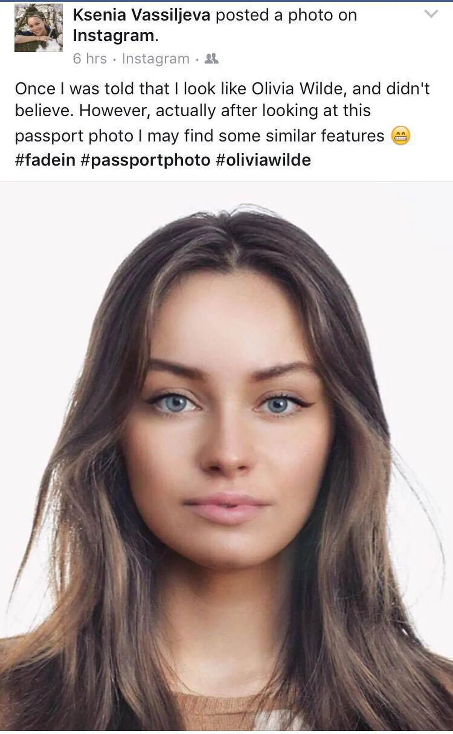 Nagu kaks tilka vett: Olivia Wilde ja modellisaate Ksenia