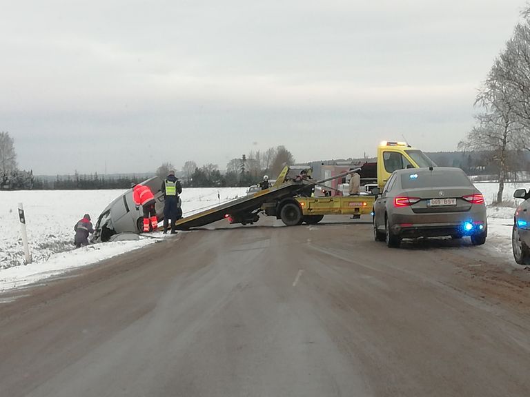 Põlva-Tartu maanteel toimus liiklusõnnetus.