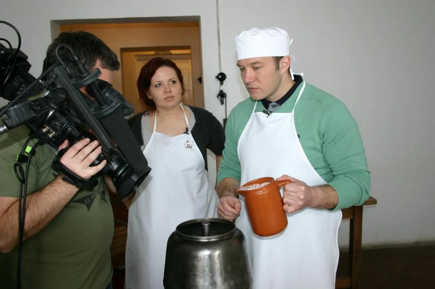 Võttepäev Eesti Piimandusmuuseumis.