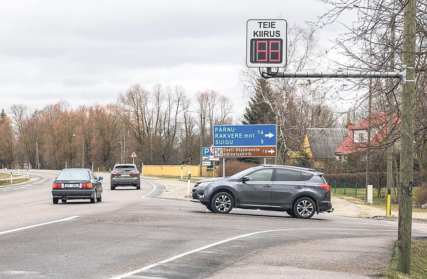 Are vahel Tallinna-Pärnu-Ikla maanteel punastab kiiruseplafoon pidevalt, kuigi seal on lubatud päevasel ajal sõita vaid 50 kilomeetrit tunnis.