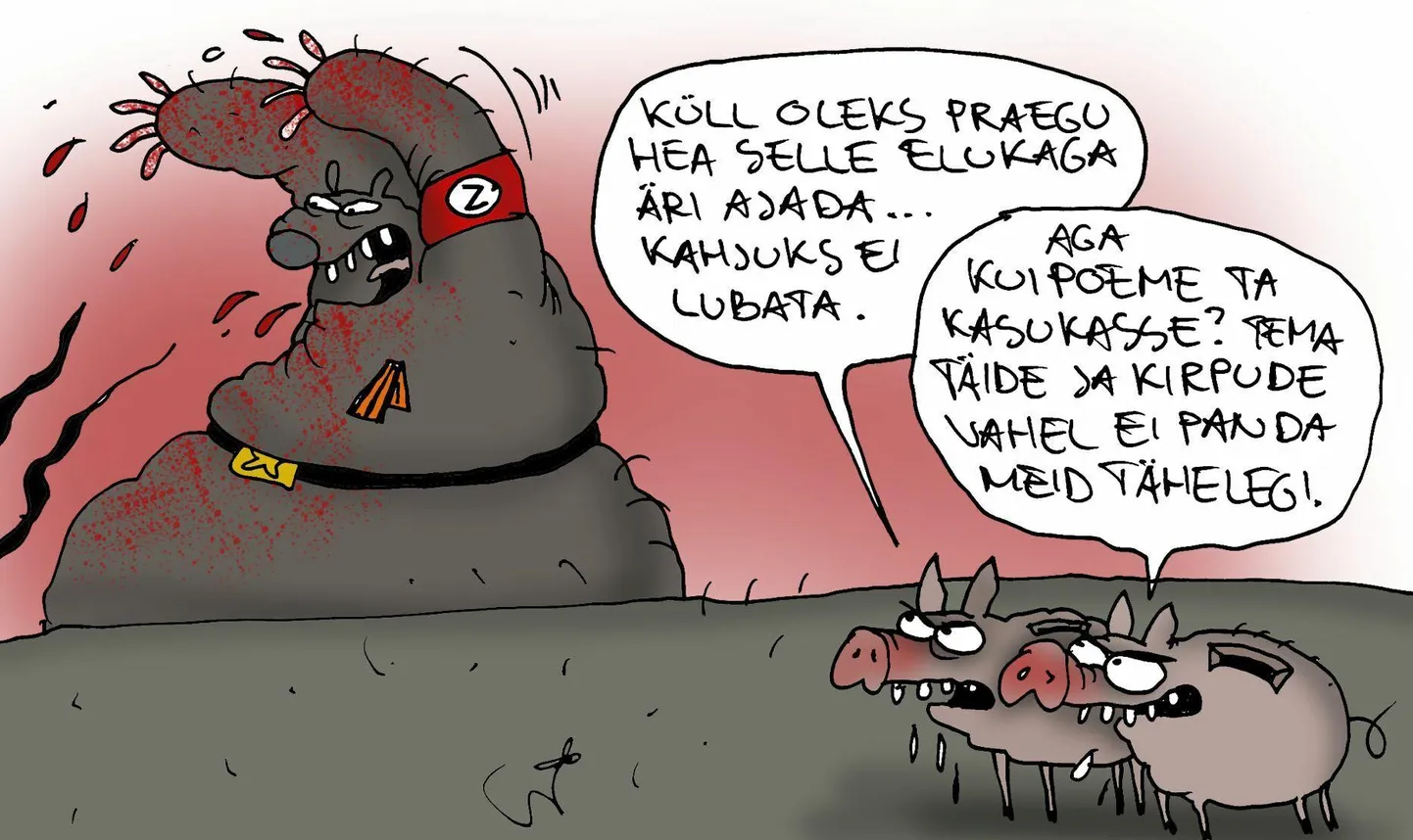 Urmas Nemvalts joonistab. FOTO: Urmas Nemvalts