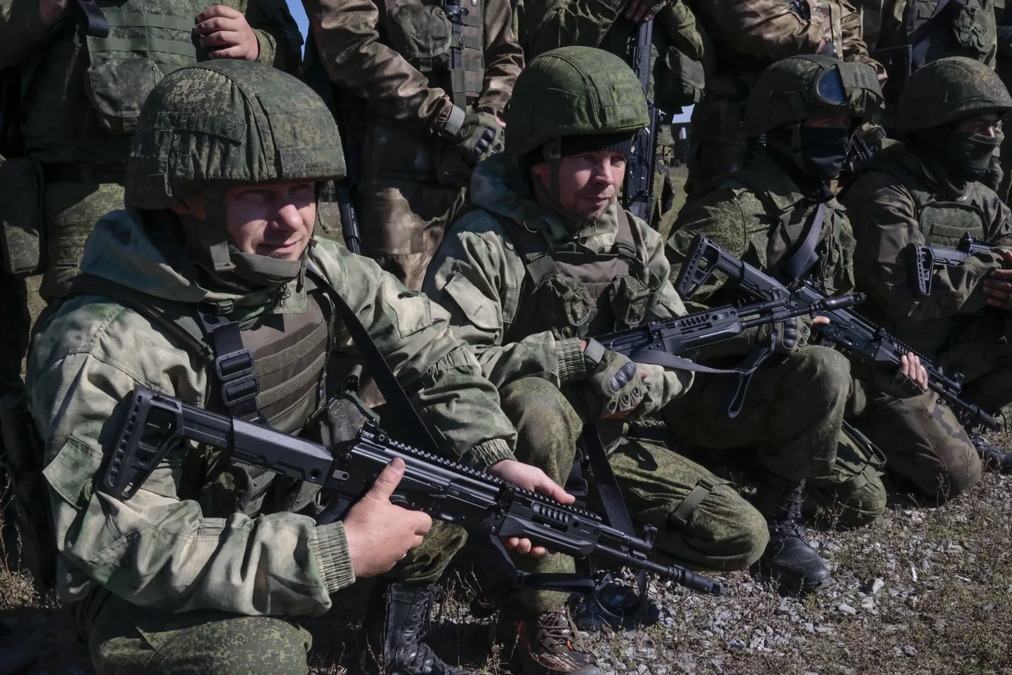 Мобилизованные на обучении в Донецке. Фото иллюстративное.