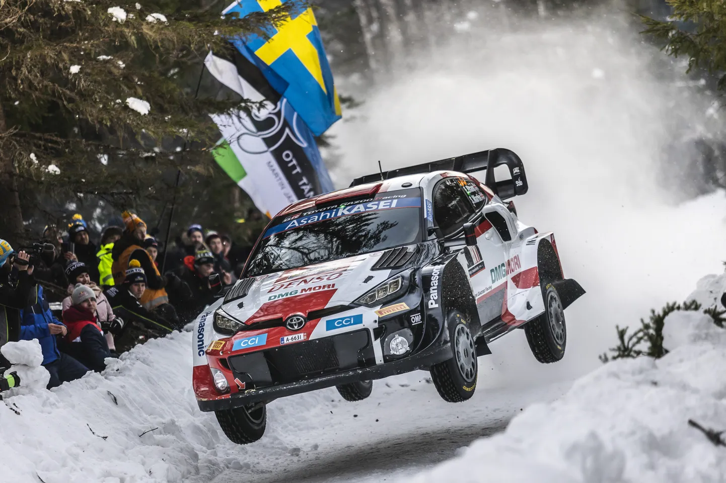 Elfyn Evans Rootsi rallil.