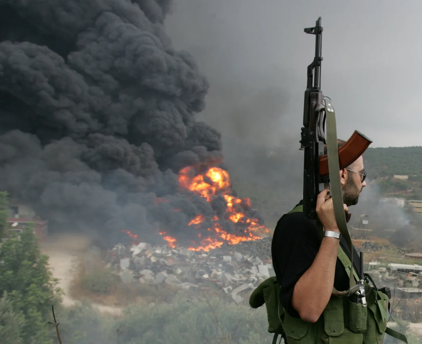 Hizbollah´ võitleja Beirutis.
