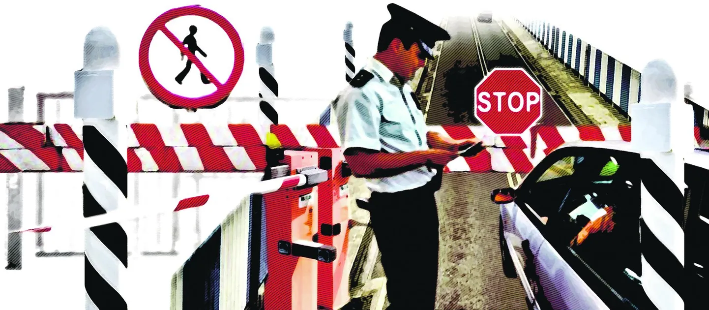 Border control. Picture is illustrative