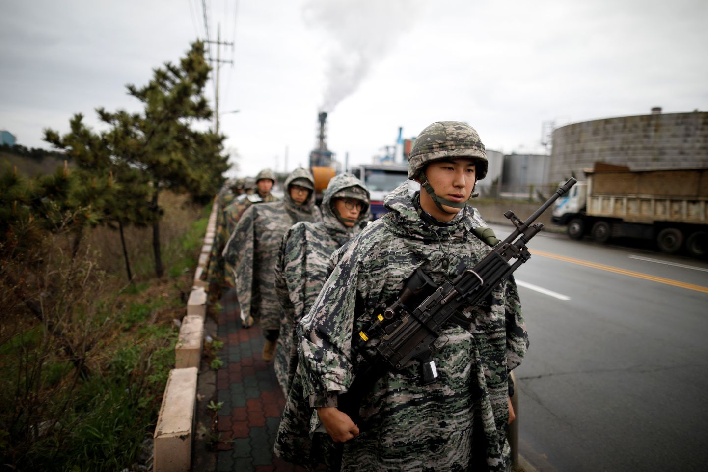 Lõuna-Korea mereväelased.