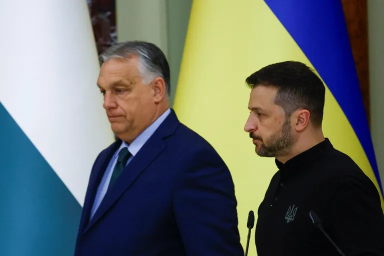 Орбан и Зеленский в Киеве, 2 июля 2024 года.