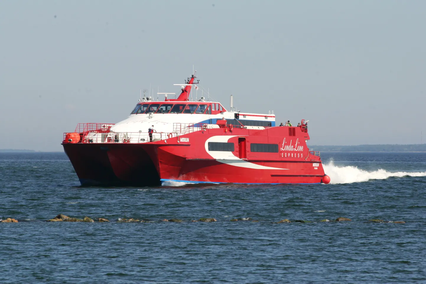 Linda Line'i reise Tallinna-Helsingi vahel on halva ilma tõttu palju ära jäänud.
