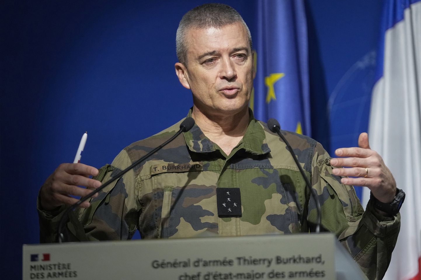 Francijas ģenerālštāba priekšnieks Tjerī Burkhards