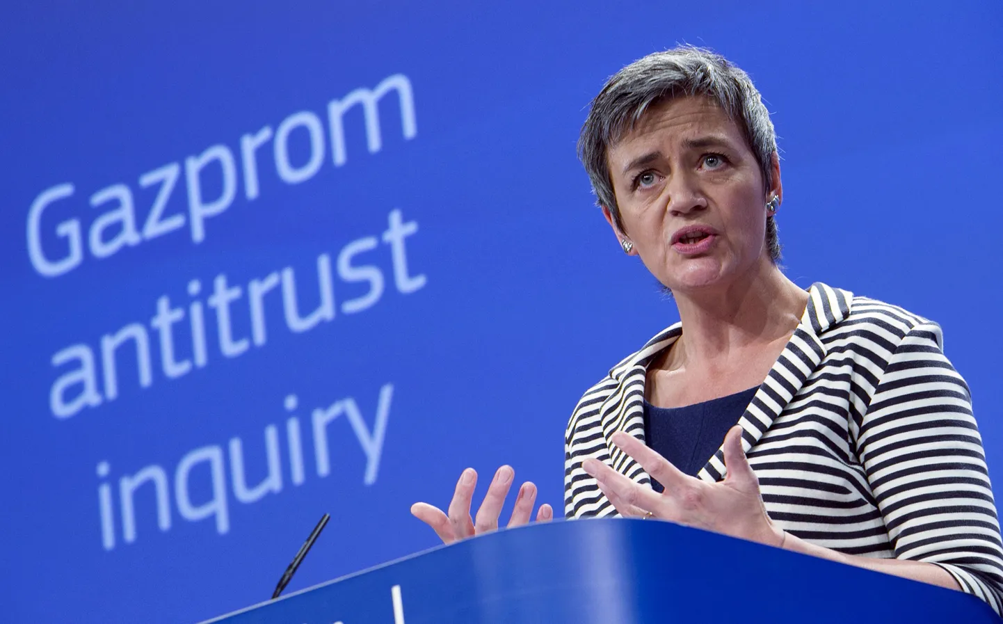Euroopa Komisjoni konkurentsivolinik Margrethe Vestager.