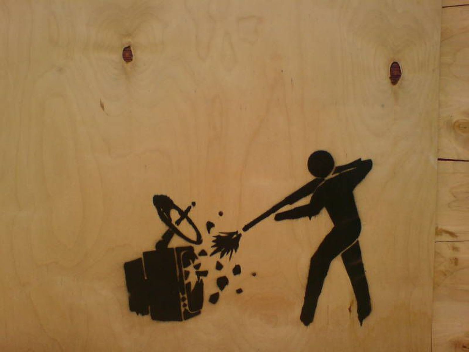 Televiisor. Teler. Graffity Tallinnas.