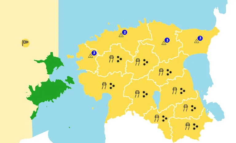 Keskkonnaagentuuri väljastatud hoiatus.