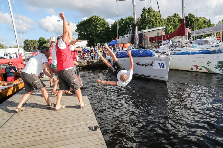 Jahi Merepärl kapten Alari Akermanni võidusuplus - A. Le Coq 59. Muhu Väina regatt 2016 - foto Erlend Štaub/Postimees
