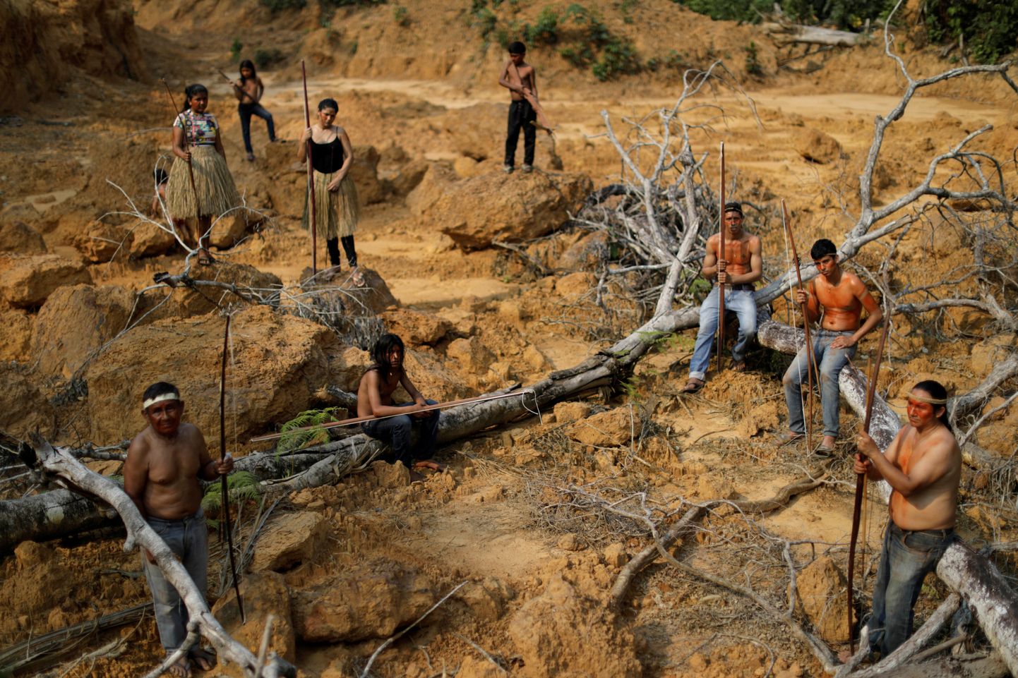 Kohaliku hõimu liikmed oma maal Brasiilias Amazonase osariigis