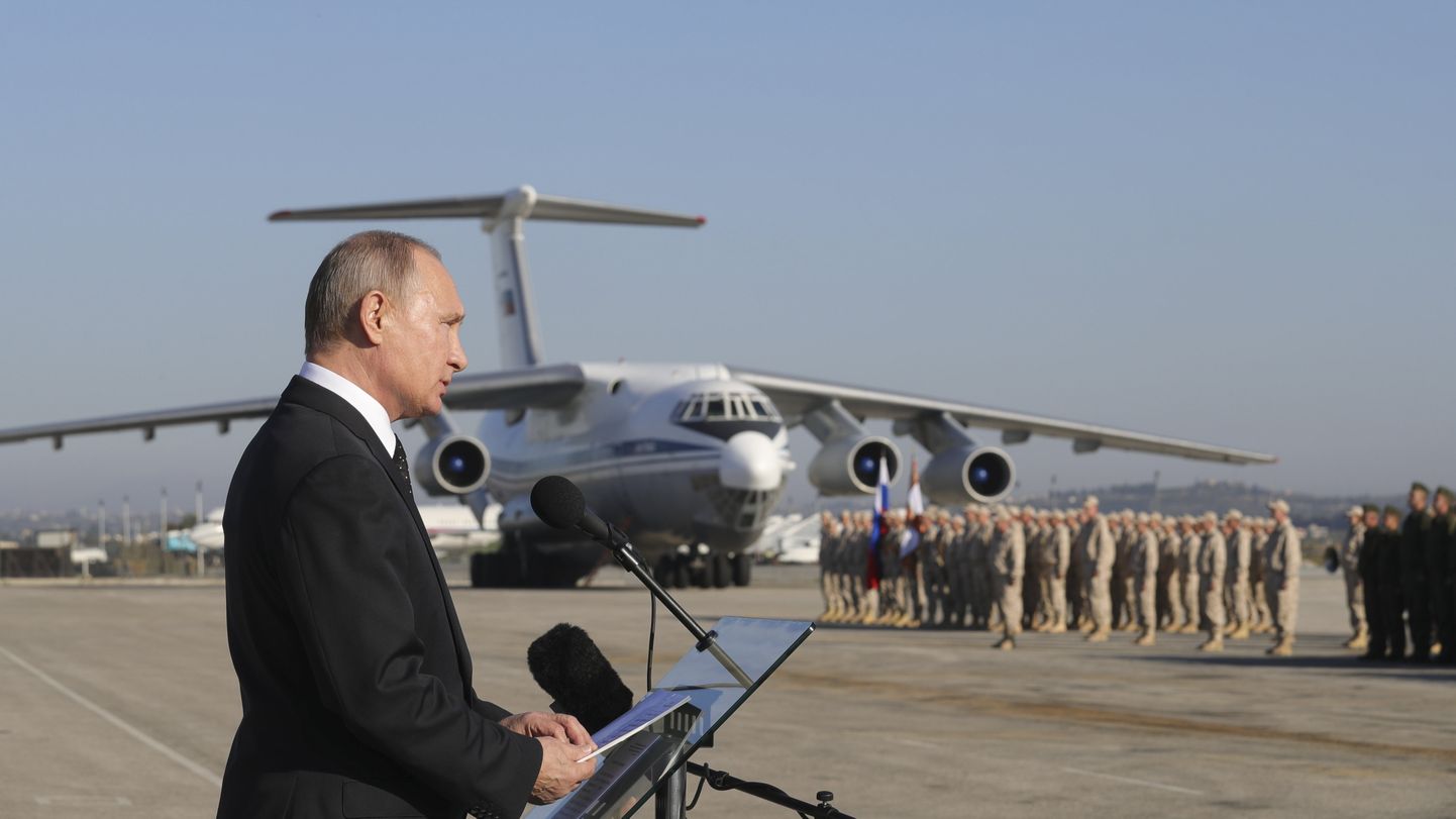 Venemaa president Vladimir Putin droonirünnaku sihtmärgiks olnud Hmeymim sõjabaasis.