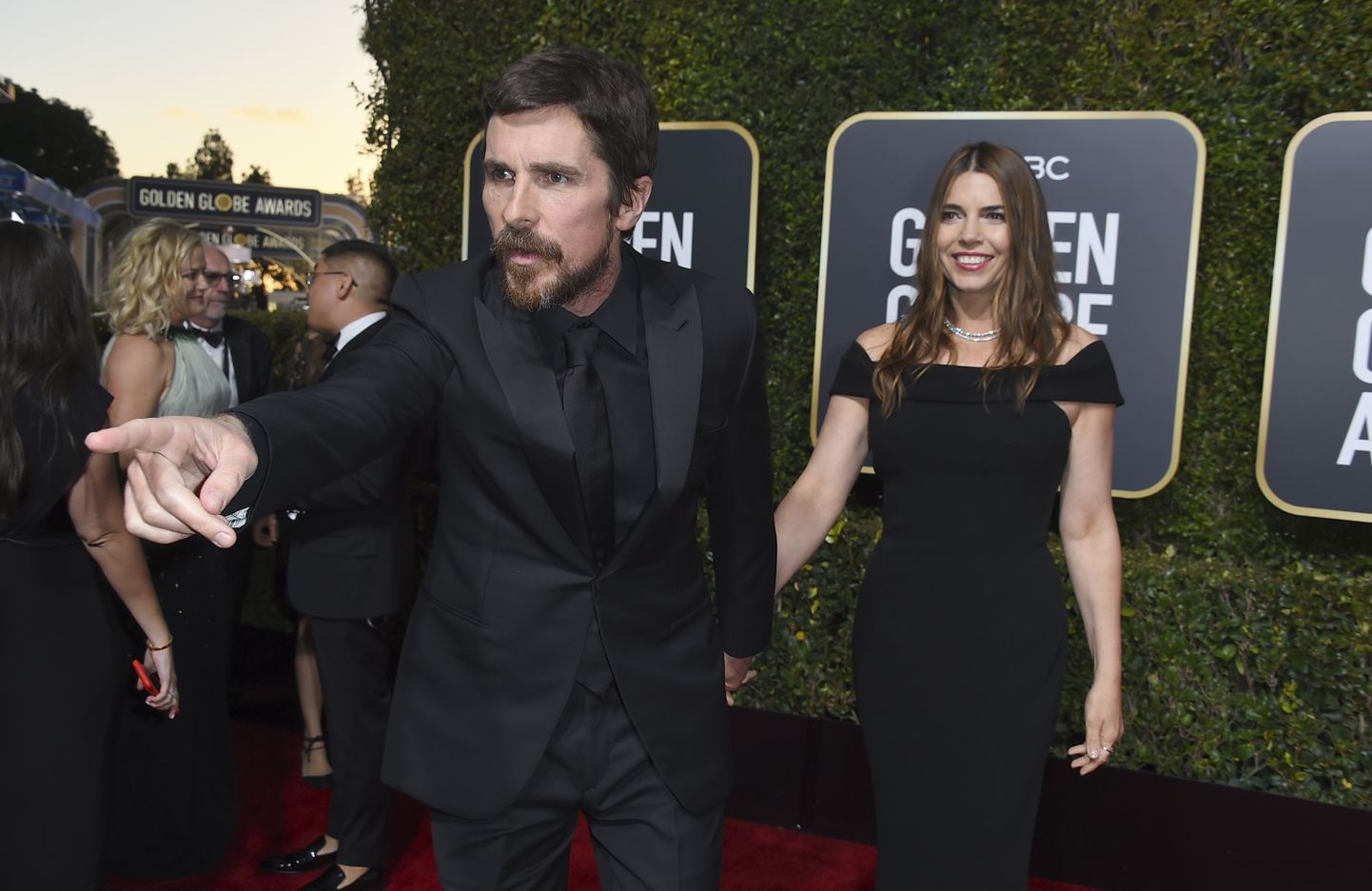 Christian Bale ja Sibi Blazic Kuldgloobustel 2019