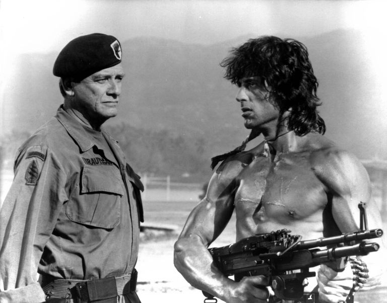 Sylvester Stallone ja Richard Crenna 1985. aasta filmis «Rambo First Blood part II»