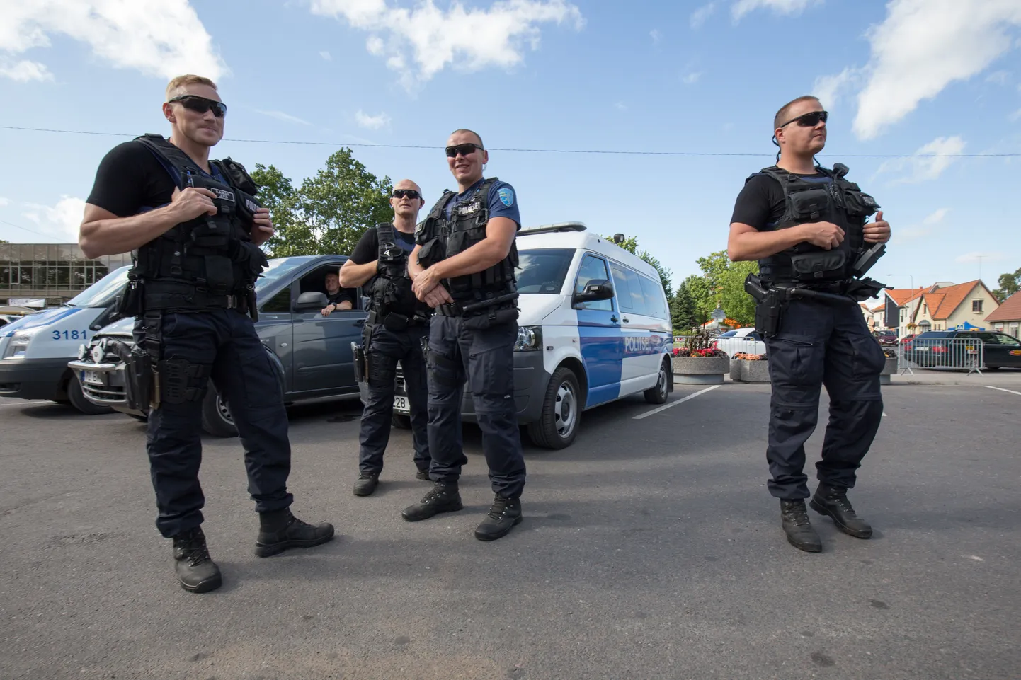 Politseinikud. Pilt on illustratiivne