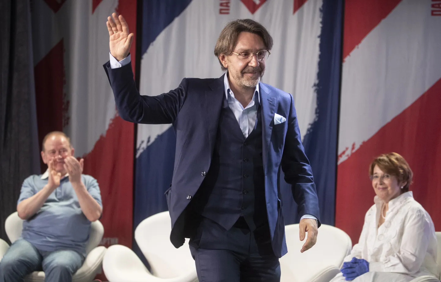 Сергей Шнуров на съезде Партии роста