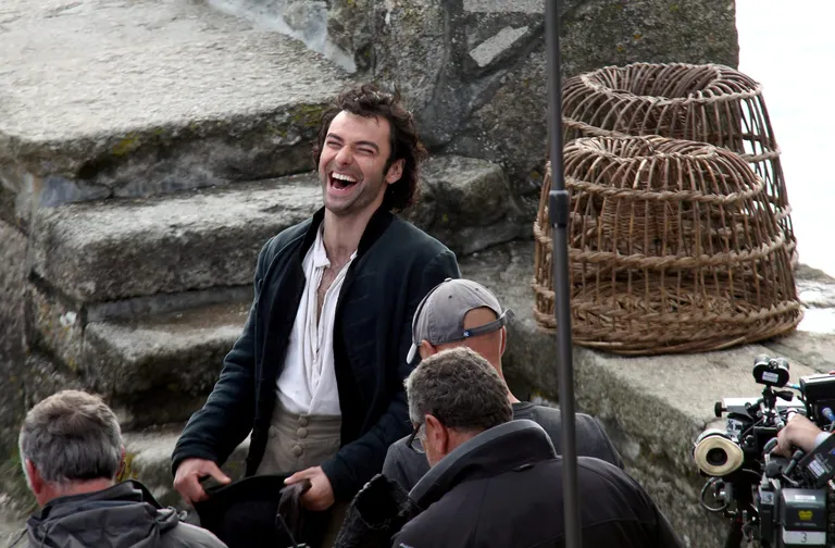 Aidan Turner seriaali «Poldark» võttel selle kuu alguses