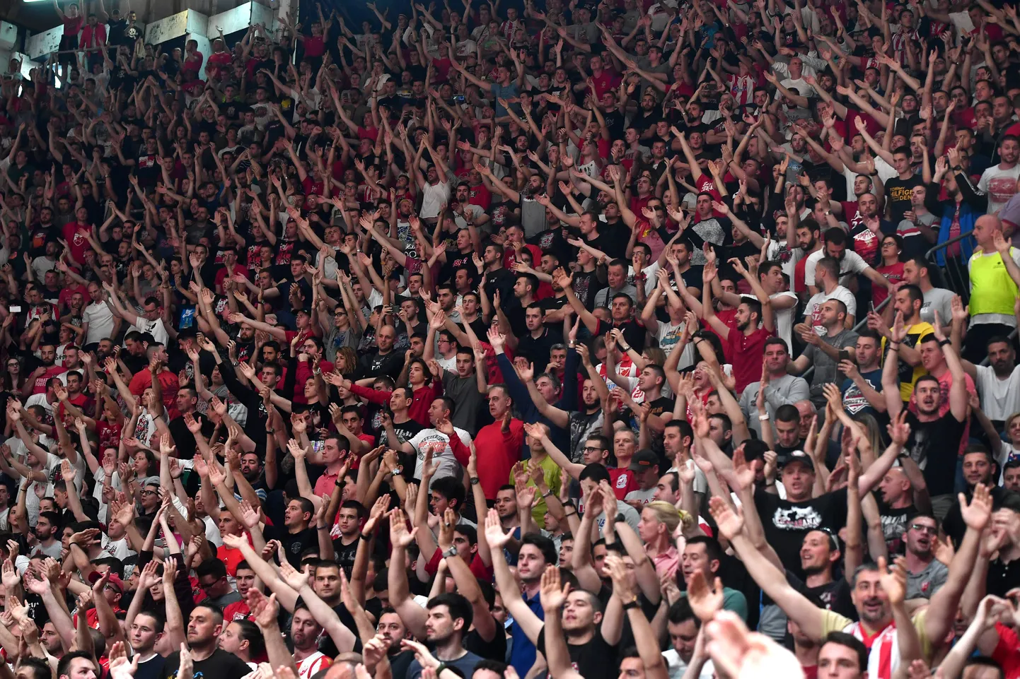 Belgradi Crvena Zvezda fännid.