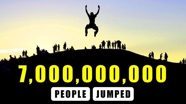 Mis juhtub kui seitse miljardit inimest korraga hüppab?