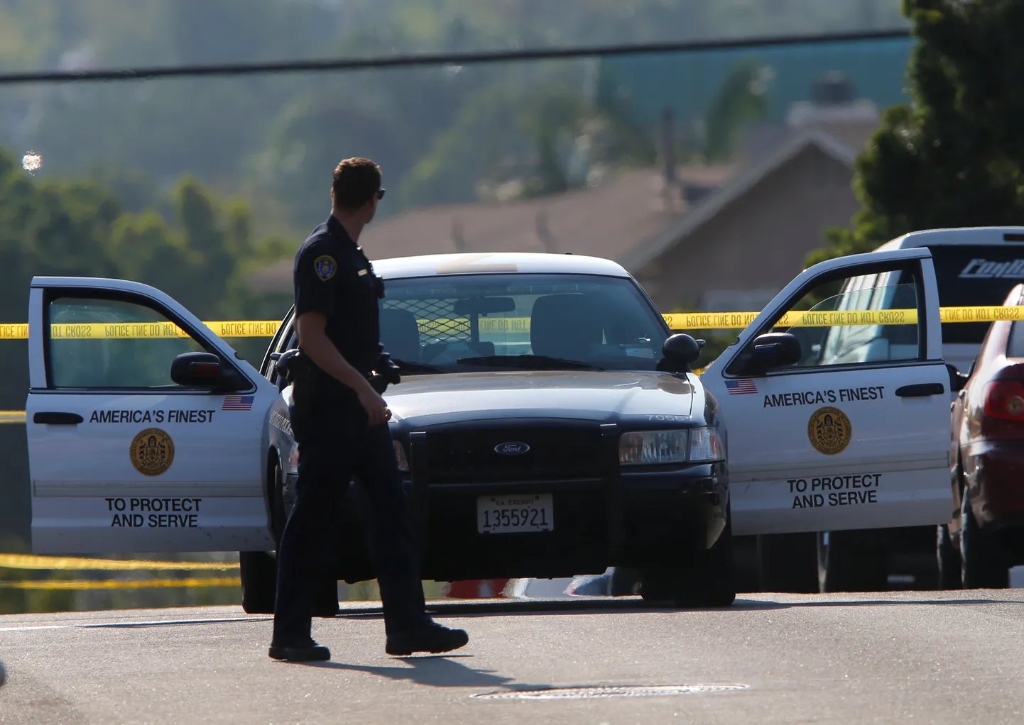 Politseiauto San Diego tänaval. Foto pole kõnealuse juhtumiga seotud.