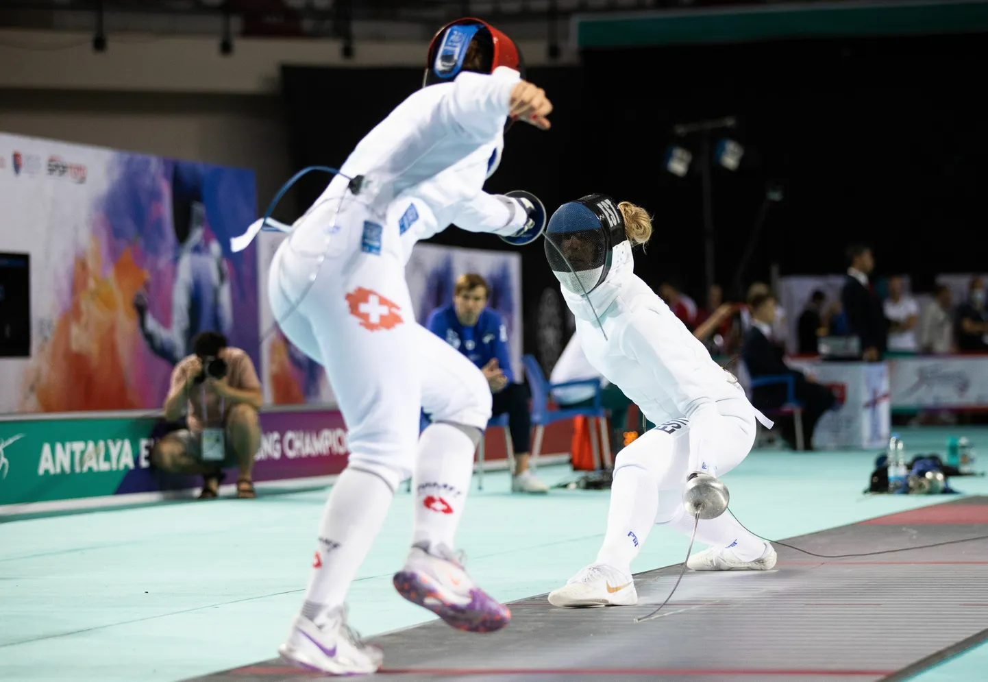 Katrina Lehis (tagapool) eelmise aasta juunis Antalyas peetud Euroopa meistrivõistlustel.