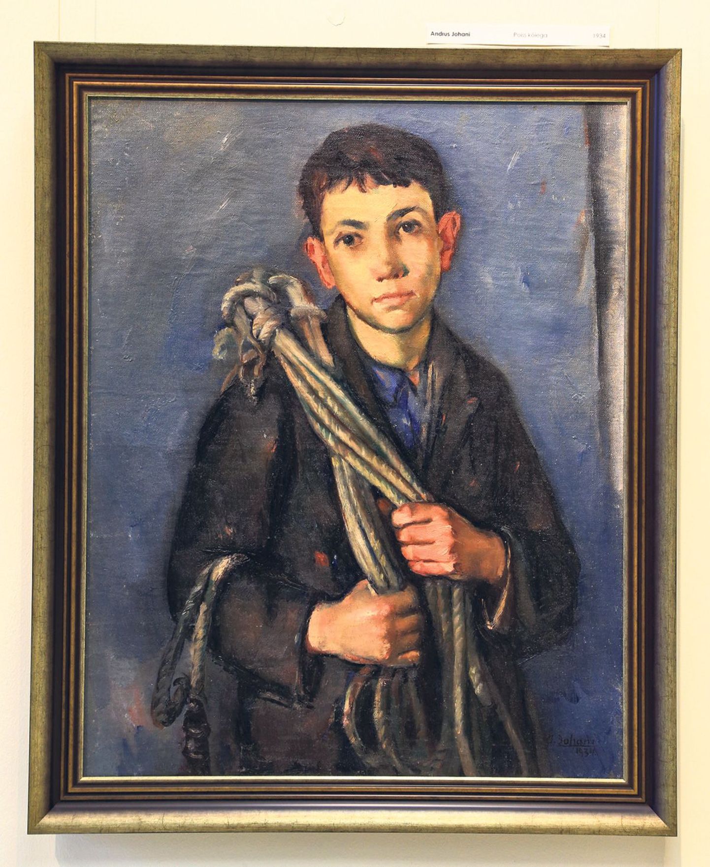Andrus Johani (1906–1941) maalis «Poisi köiega» aasta pärast Pallase lõpetamist.