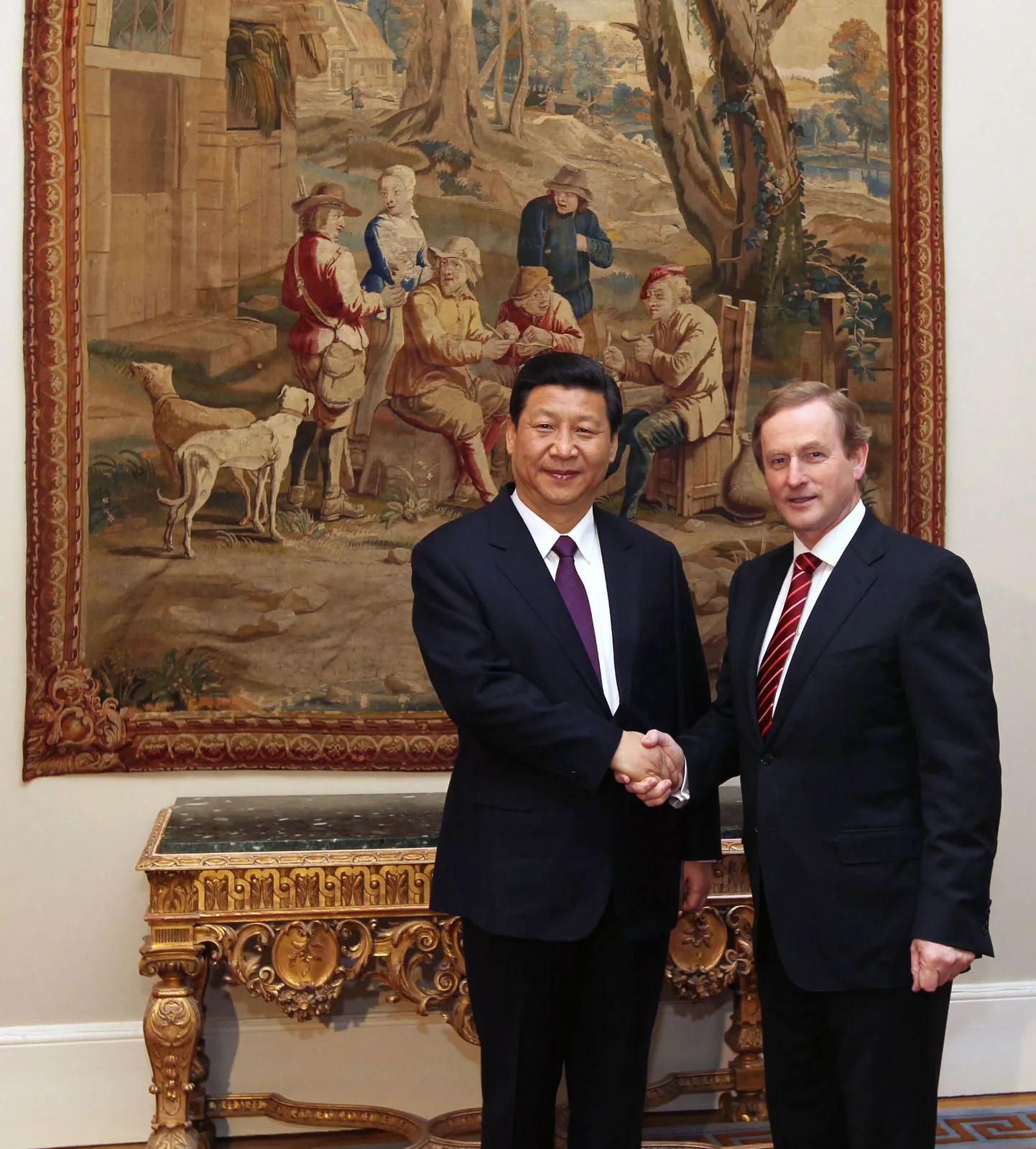 Hiina asepresident Xi Jinping ja Iirimaa peaminister Enda Kenny.