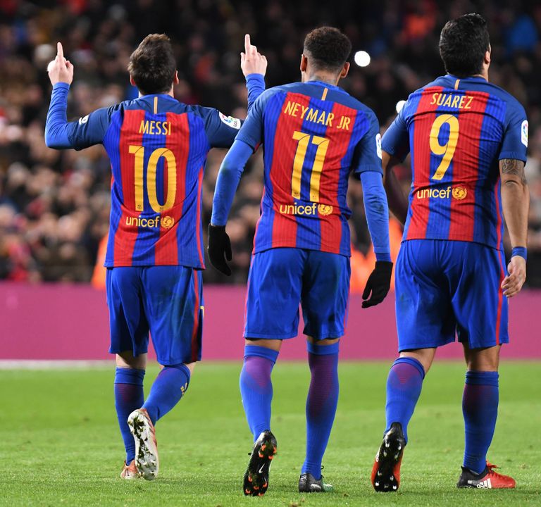 FC Barcelona ründetrio Lionel Messi (vasakult), Neymar ja Luis Suarez on ennegi imet teinud. Nüüd oodatakse neilt seda taas.