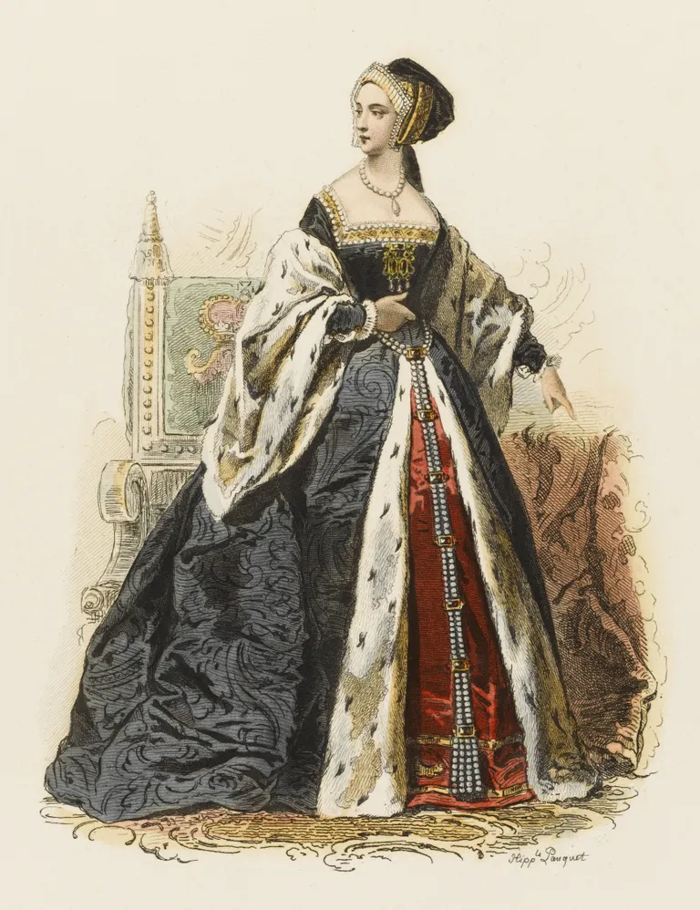 20. sajandi joonistus Anne Boleynist (1507 - 1536), kes oli Inglise kuninga Henry VIII armuke ja hiljem abikaasa ning hilisema kuninganna Elizabeth I ema