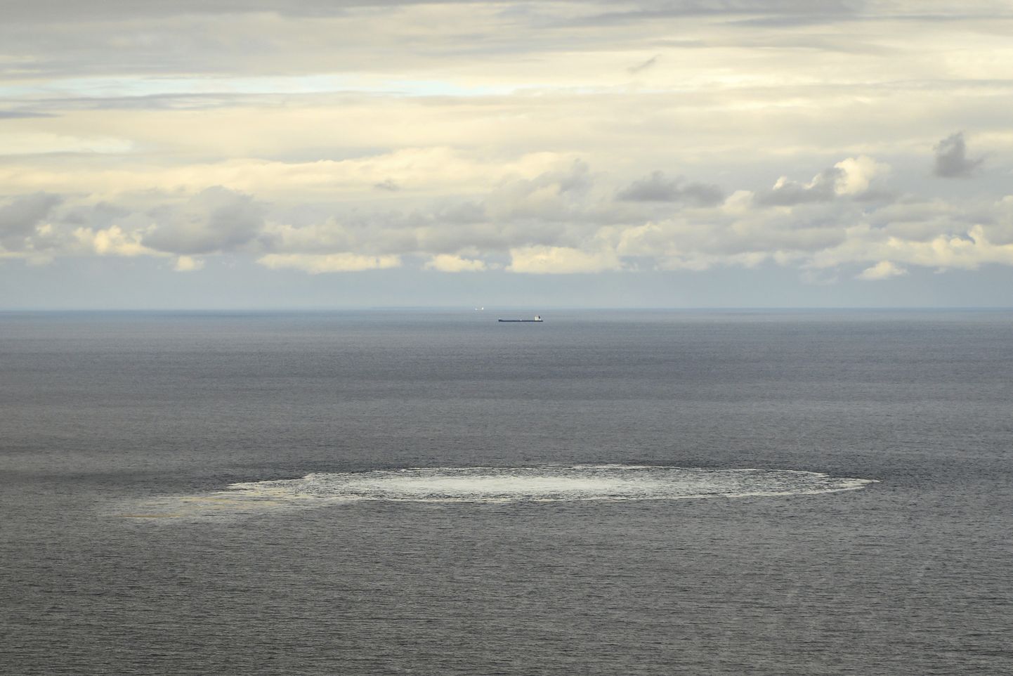 Gaasijuhtme Nord Stream lekkimine Läänemeres. Foto on illustratiivne.