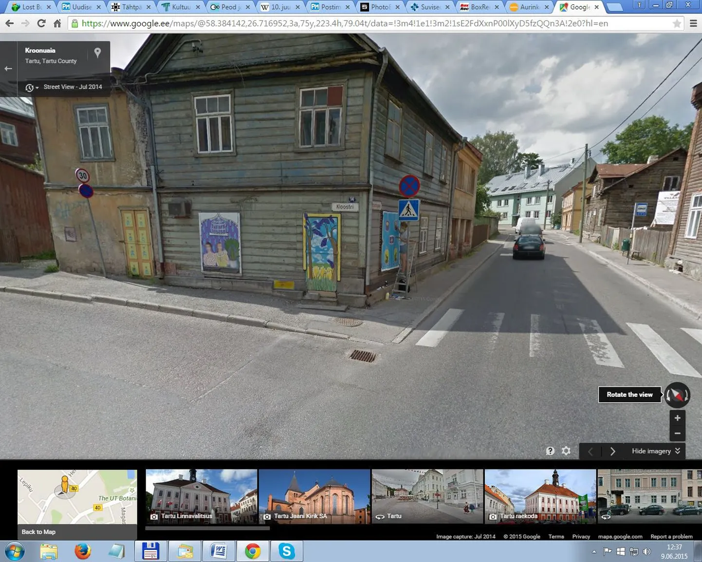 Google Maps on jäädvustanud Kairo mullu juulis tänaval maalimas.