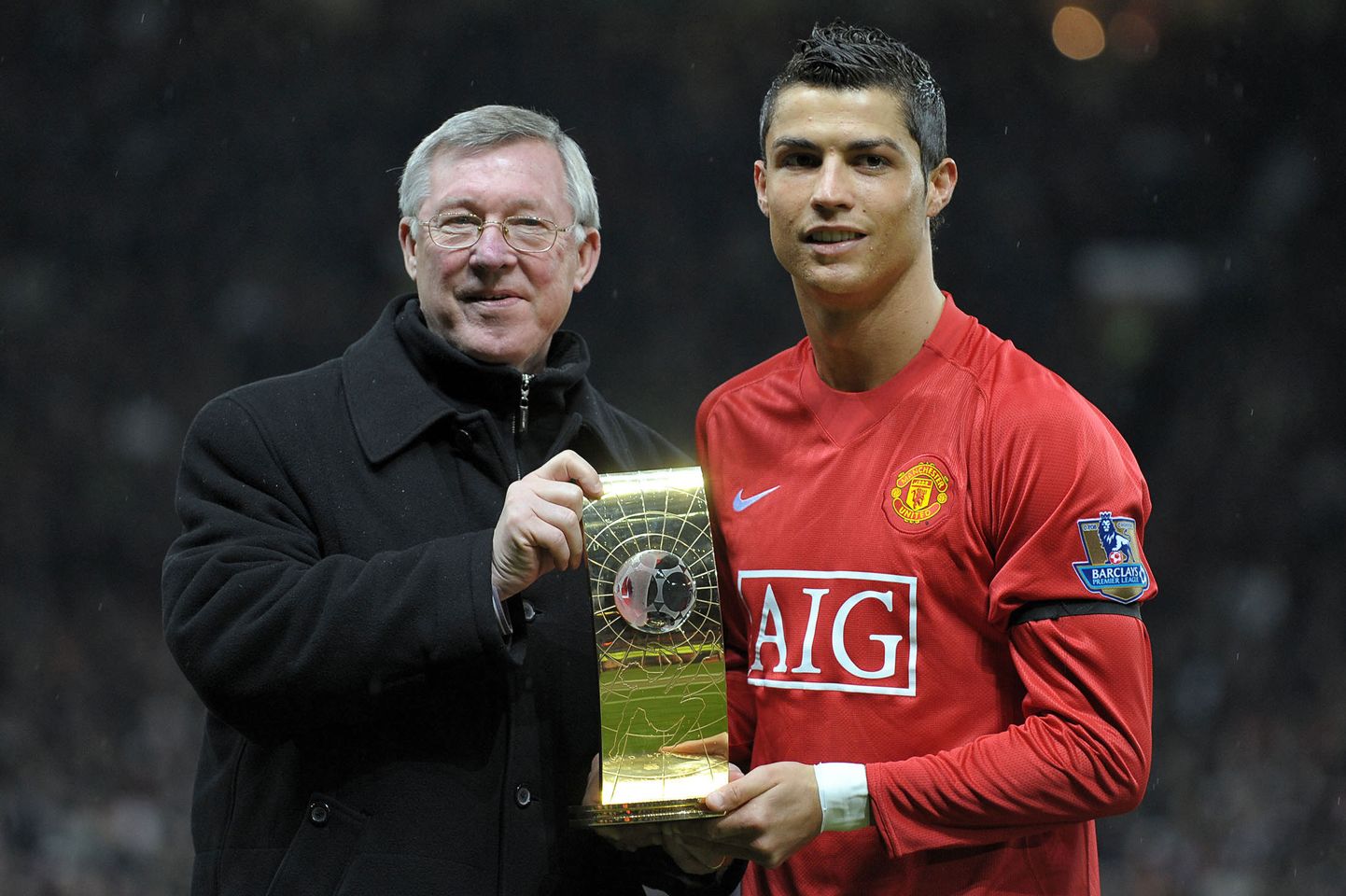 Sir Alex Ferguson ja Cristiano Ronaldo.