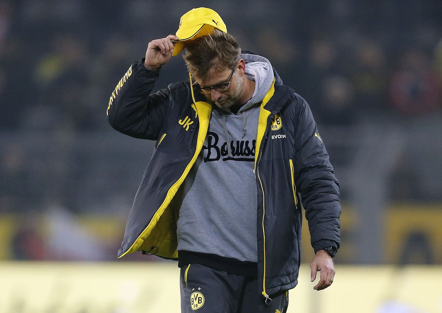 Pettunud Dortmundi Borussia peatreener Jürgen Klopp.