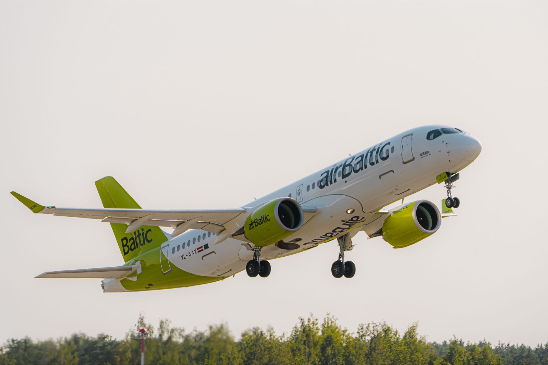 "airBaltic" lidmašīna. Ilustratīvs attēls.