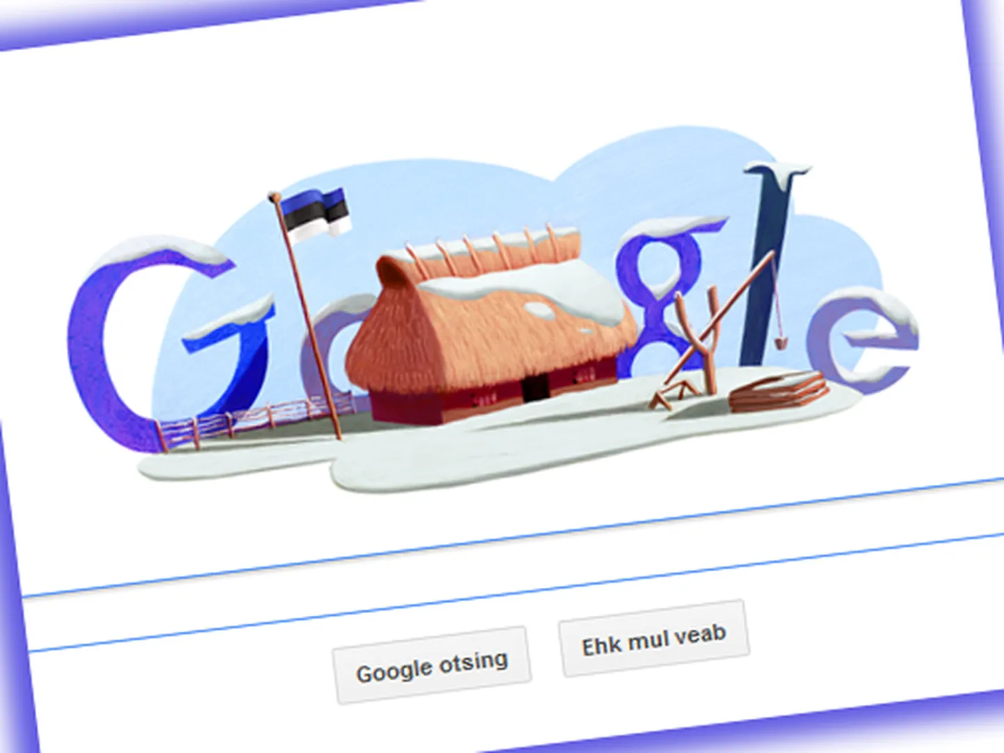 Vabariigi aastapäeva puhuks valminud Google doodle