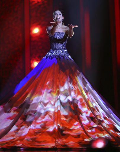 Elina Nechayeva laulmise Euroopa meistrivõistluse poolfinaalis.