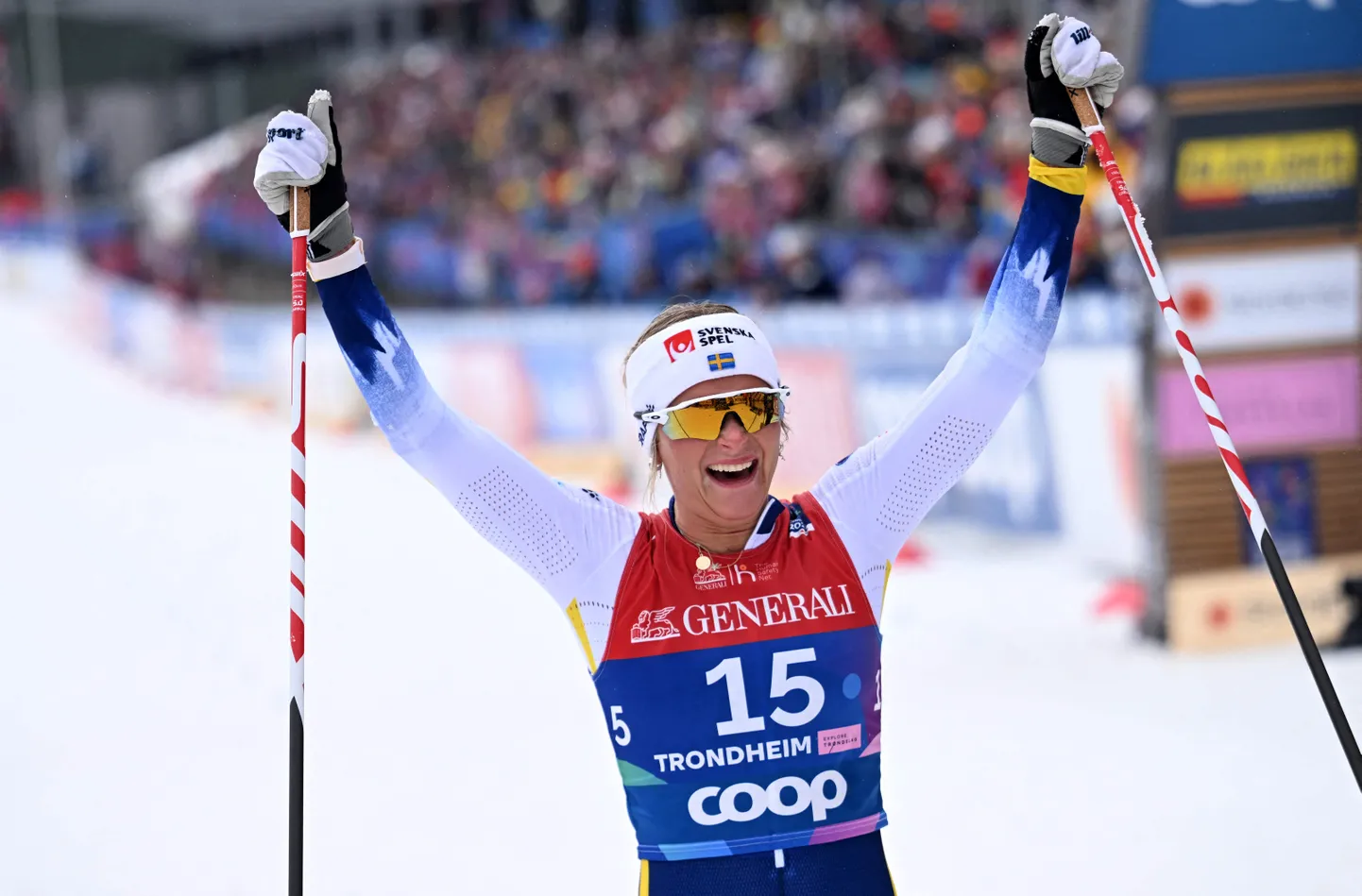 Frida Karlsson võitis Trondheimi MMil naiste 50 km vabatehnikasõidu. Ka tema sportlaskarjäär võib vähem kui kahe aasta pärast otsa saada.